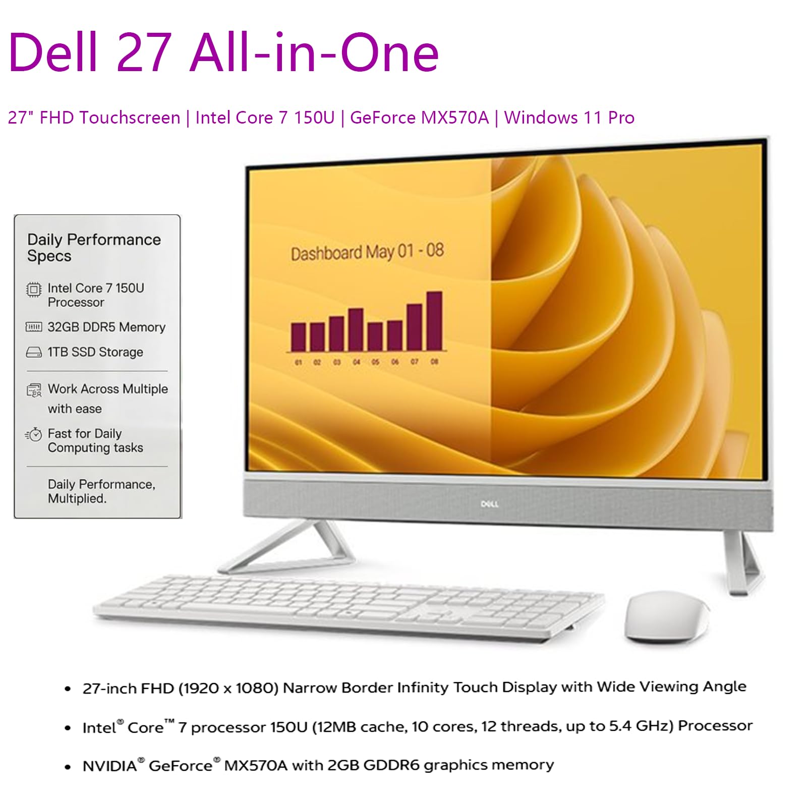 Windowsデスクトップ DELL inspiron24 Core i5-7500T 16GB SSD Amazon.com: DELL Inspiron 24 5000 All-in-One Business Desktop